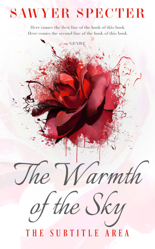 3D mockup of Soft Peach #7745 - Premade Poetry Book Cover