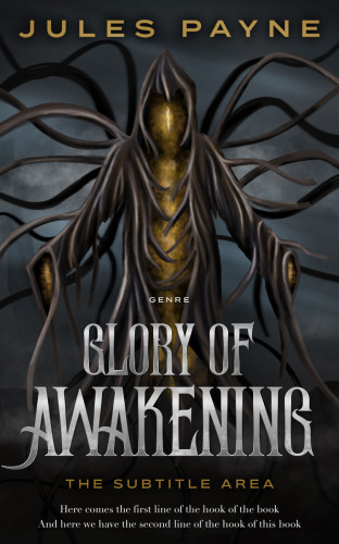 3D mockup of Shark #7966 - Premade Fantasy Book Cover