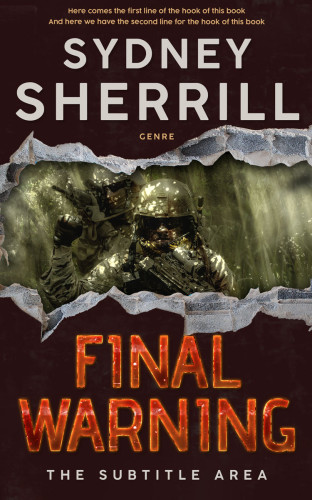 3D mockup of Oil #8019 - Premade Action & Adventure Book Cover