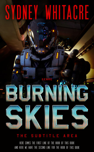 3D mockup of Old Rose #8107 - Premade Science Fiction Book Cover