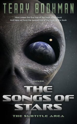 3D mockup of Shark #8250 - Premade Science Fiction Book Cover