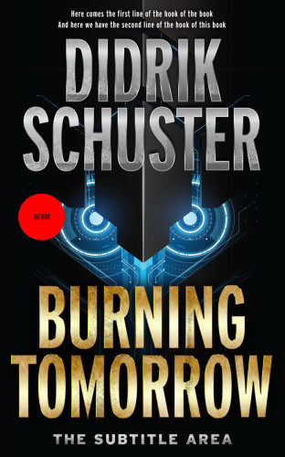 3D mockup of Black #8429 - Premade Science Fiction Book Cover