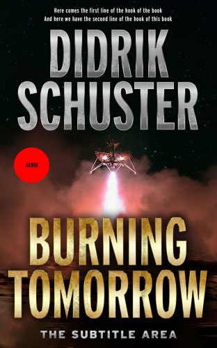 3D mockup of Tan #8430 - Premade Science Fiction Book Cover