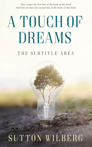 3D mockup of Satin Linen #8550 - Premade Abstract Book Cover