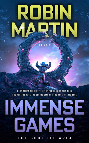 3D mockup of French Gray #8793 - Premade Science Fiction Book Cover