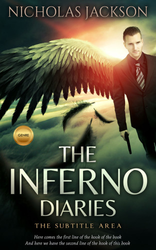 3D mockup of Tan #9257 - Premade Fantasy Book Cover