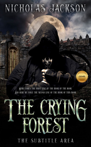 3D mockup of Nomad #9295 - Premade Fantasy Book Cover