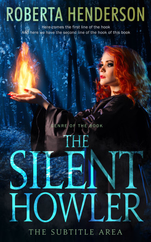 3D mockup of Ebony #9318 - Premade Fantasy Book Cover