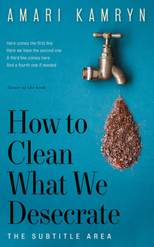 3D mockup of Deep Cerulean #9583 - Premade Abstract Book Cover