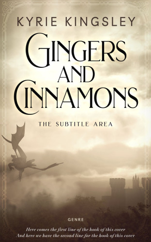 3D mockup of Stark White #9682 - Premade Fantasy Book Cover