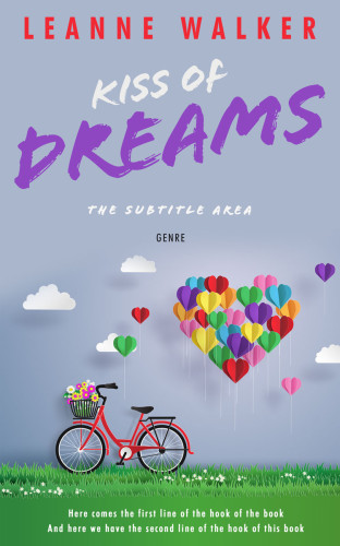 3D mockup of Cadet Blue #10237 - Premade Romance Book Cover