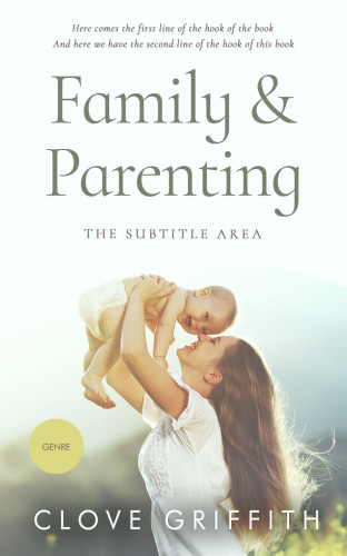 3D mockup of Arrowtown #10296 - Premade Family & Parenting Book Cover