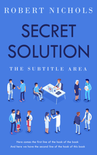 3D mockup of Royal Blue #10747 - Premade Health & Mind & Body Book Cover