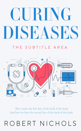 3D mockup of White Lilac #10765 - Premade Medical Book Cover