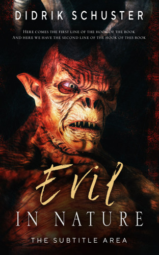 3D mockup of Gondola #10936 - Premade Horror Book Cover