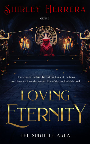 3D mockup of Ebony #11759 - Premade Fantasy Book Cover