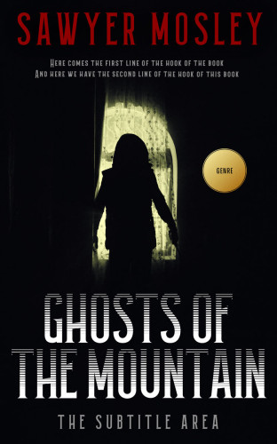 3D mockup of Ebony #12243 - Premade Horror Book Cover