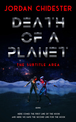 3D mockup of Ebony #12358 - Premade Science Fiction Book Cover