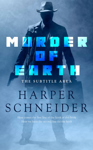 3D mockup of Hippie Blue #12483 - Premade Science Fiction Book Cover