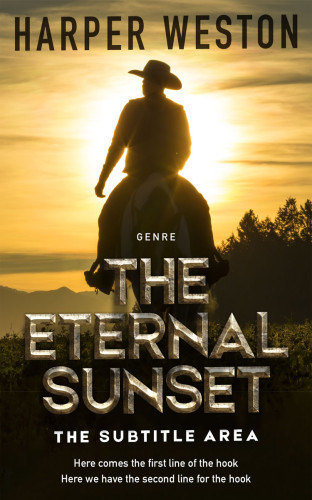 3D mockup of Flax #12945 - Premade Western Book Cover