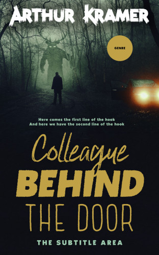 3D mockup of Husk #13751 - Premade Horror Book Cover