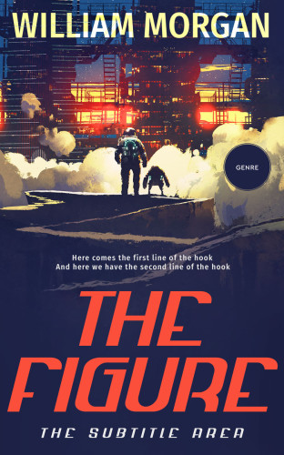 3D mockup of Apricot #13917 - Premade Science Fiction Book Cover