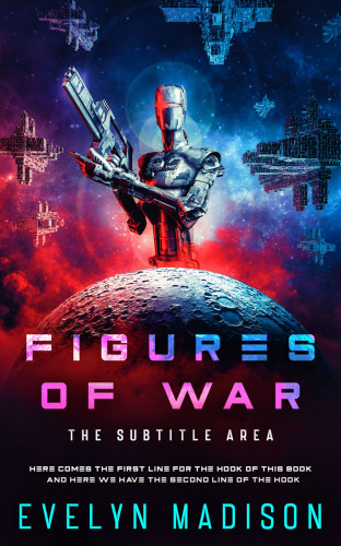 3D mockup of Charm #14291 - Premade Science Fiction Book Cover