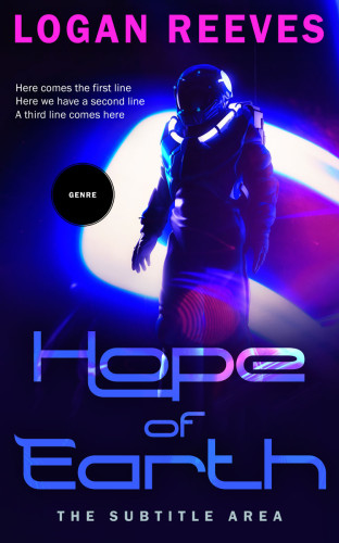 3D mockup of Black #14330 - Premade Science Fiction Book Cover