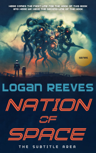 3D mockup of Antique Brass #14356 - Premade Science Fiction Book Cover