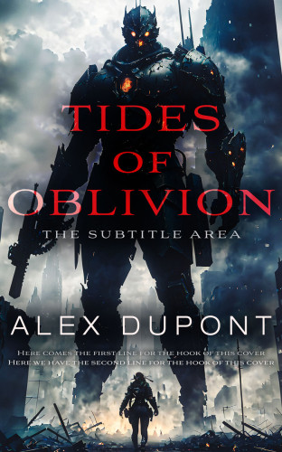 3D mockup of Cold Turkey #14671 - Premade Apocalyptica Book Cover