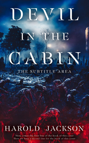 3D mockup of Bleached Cedar #14914 - Premade Horror Book Cover