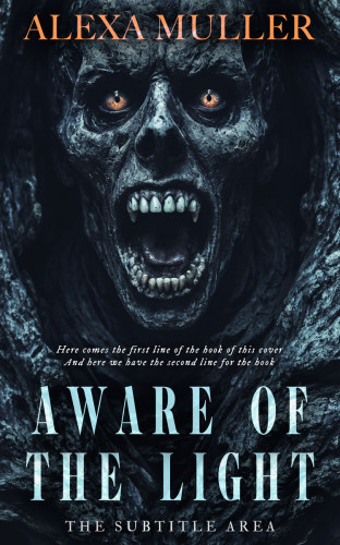 3D mockup of Bunker #15061 - Premade Horror Book Cover