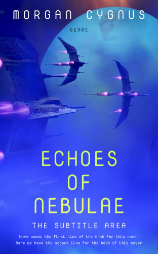 3D mockup of Cerulean Blue #15368 - Premade Science Fiction Book Cover