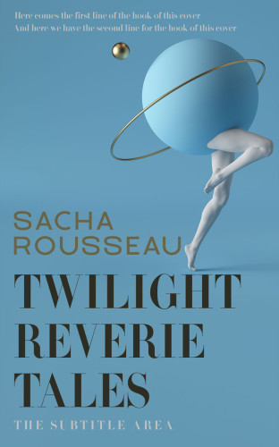 3D mockup of Hippie Blue #15585 - Premade Abstract Book Cover