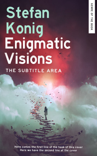 3D mockup of Matterhorn #15609 - Premade Abstract Book Cover