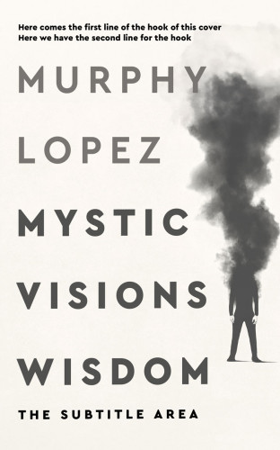 3D mockup of Fuscous Gray #15623 - Premade Abstract Book Cover