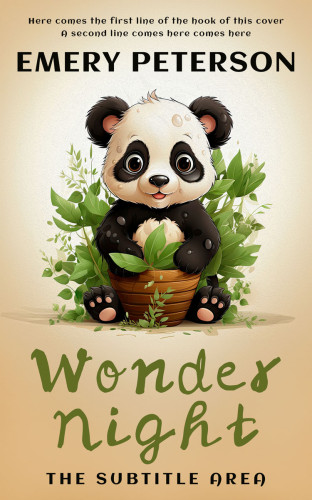 3D mockup of Grain Brown #15752 - Premade Nature Book Cover