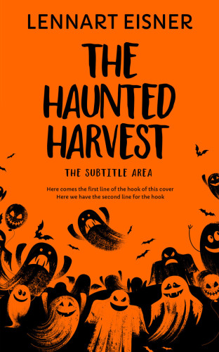 3D mockup of Blaze Orange #16205 - Premade Horror Book Cover