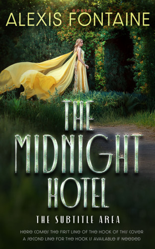 3D mockup of Green Kelp #16556 - Premade Fantasy Book Cover