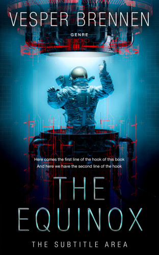 3D mockup of Ebony #20107 - Premade Science Fiction Book Cover