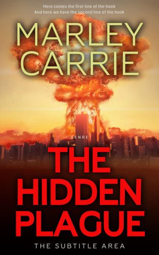 3D mockup of Medium Carmine #20230 - Premade Apocalyptica Book Cover