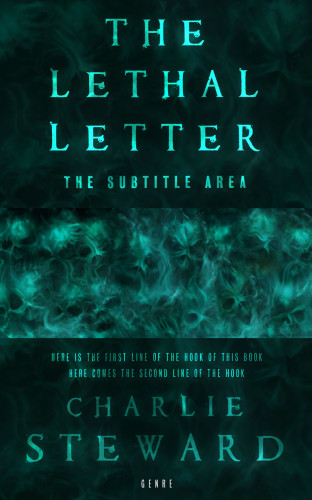 3D mockup of Bottle Green #21122 - Premade Horror Book Cover