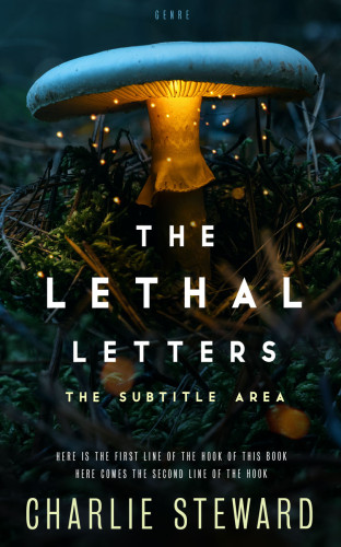 3D mockup of Black #21128 - Premade Fantasy Book Cover | BookCoverZone