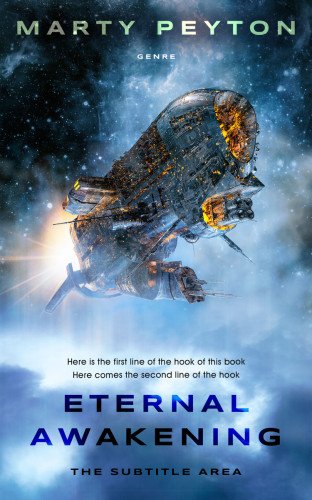 3D mockup of Kashmir Blue #21782 - Premade Science Fiction Book Cover