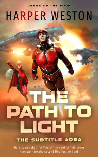 3D mockup of Santa Fe #23016 - Premade Science Fiction Book Cover