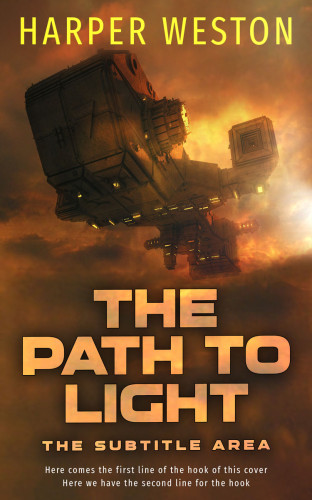 3D mockup of Metallic Bronze #23017 - Premade Science Fiction Book Cover