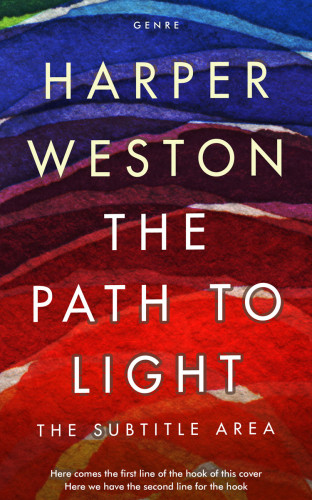 3D mockup of Wine Berry #23037 - Premade Abstract Book Cover