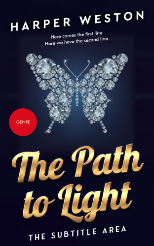 3D mockup of Ebony #23062 - Premade Abstract Book Cover