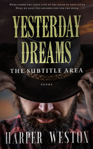 3D mockup of Cocoa Brown #23288 - Premade Western Book Cover