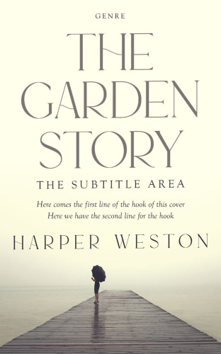 3D mockup of Beige #23536 - Premade Literary Fiction Book Cover